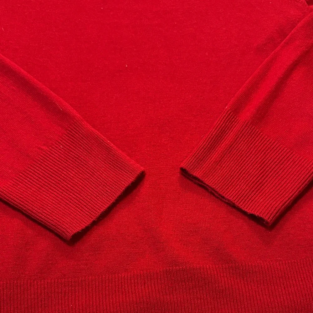 Debbie Morgan Red‎ Sweater with Jewel Neckline woman’s size XL embelished